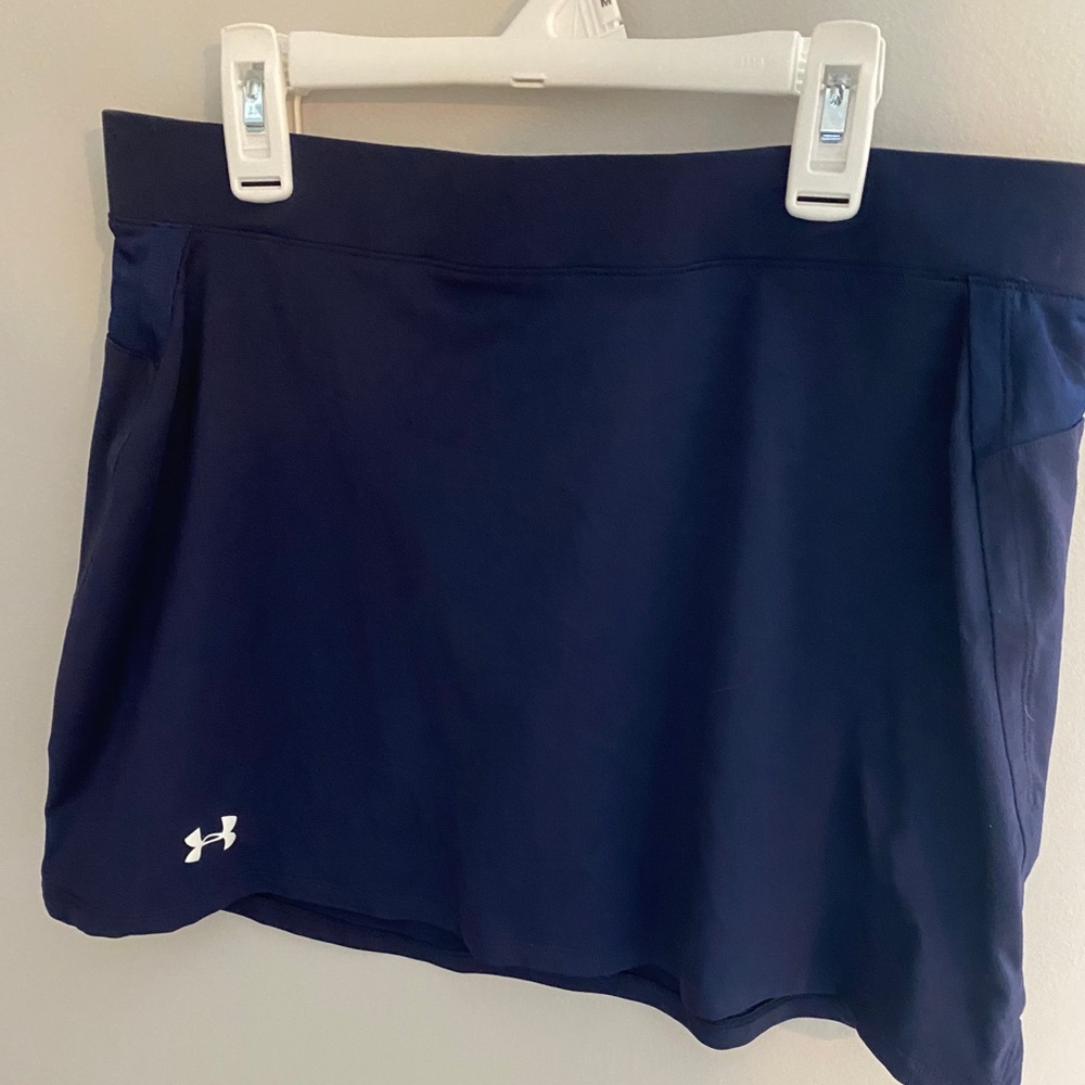 under armour navy tennis skirt